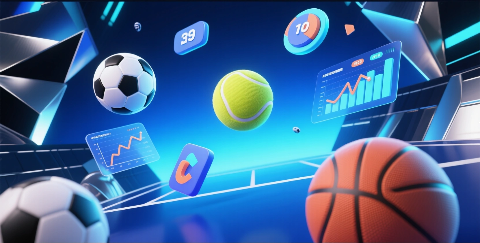 Sportwetten Banner mit verschiedenen Sportarten
