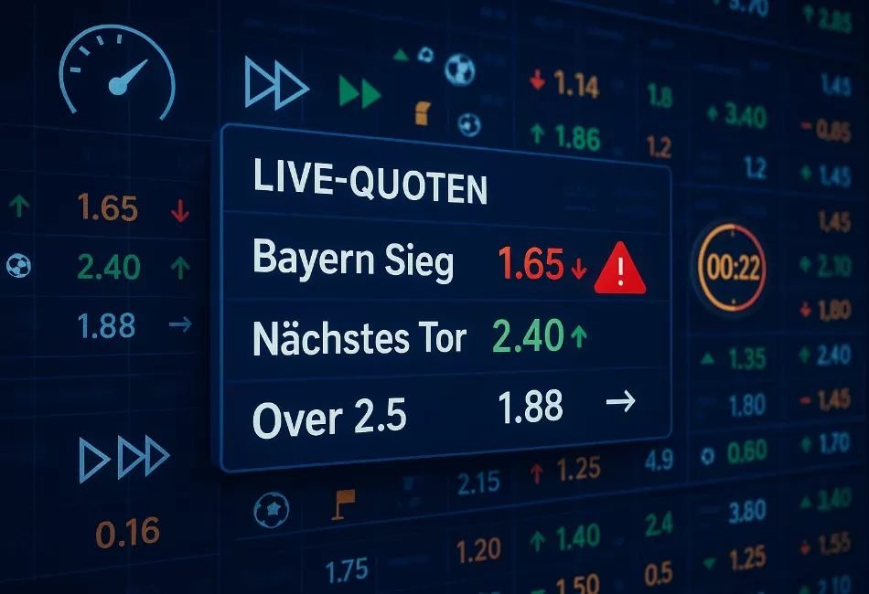 Live-Quoten Echtzeit Änderung - Wie sich Wettquoten während des Spiels in Sekunden anpassen