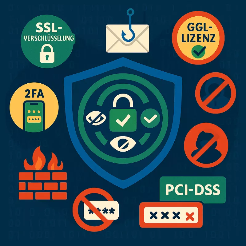 Sicherheit und Schutz bei Zahlungen - SSL-Verschlüsselung, 2FA und sichere Zahlungsmethoden bei Wettanbietern