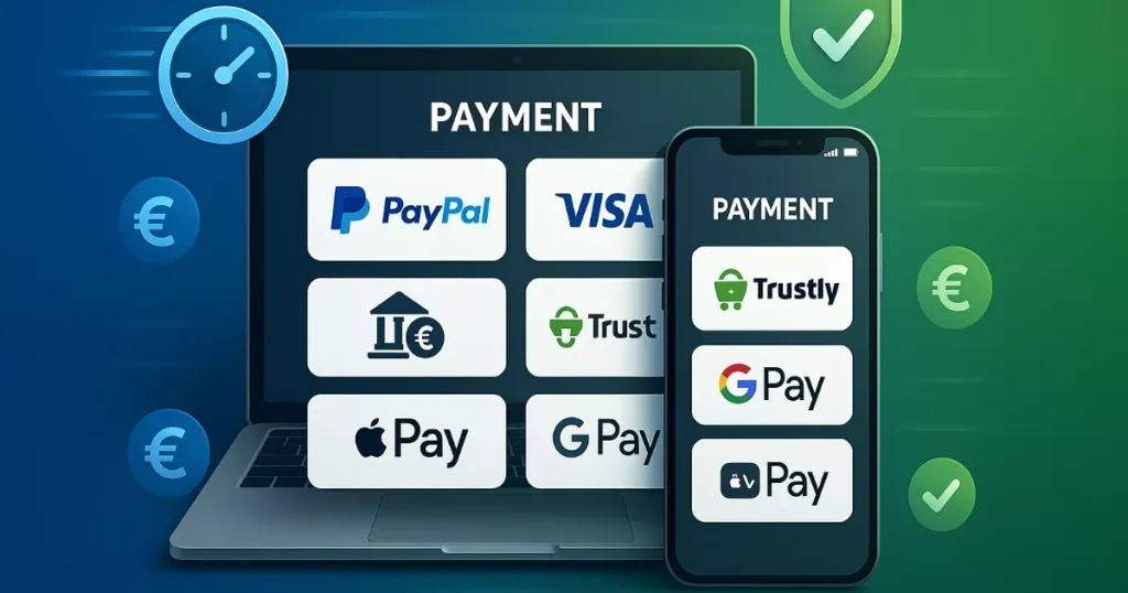 Zahlungsmethoden Wettanbieter 2025 - PayPal, Kreditkarte, Trustly, Sofortüberweisung im Vergleich